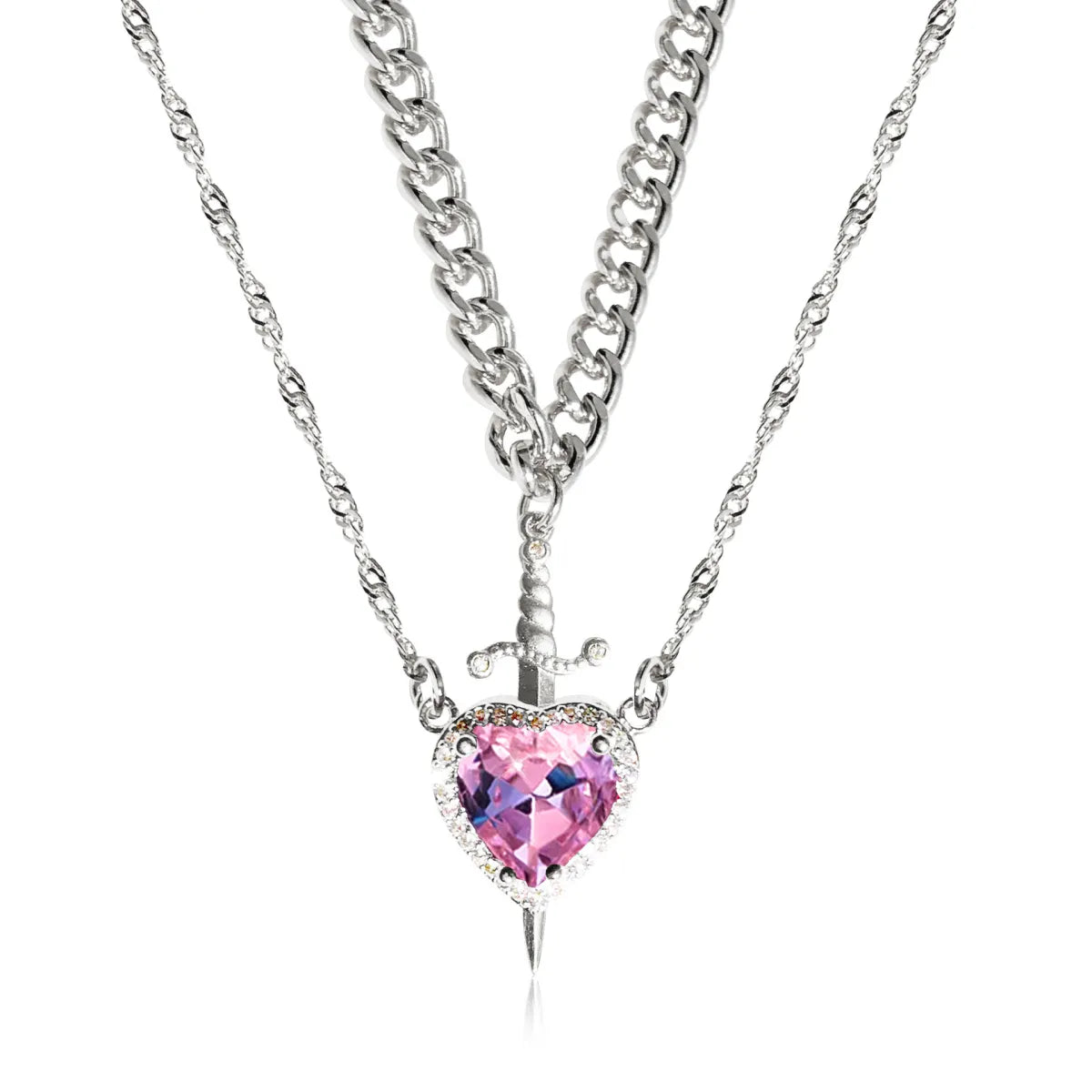 Heart & Sword Necklace