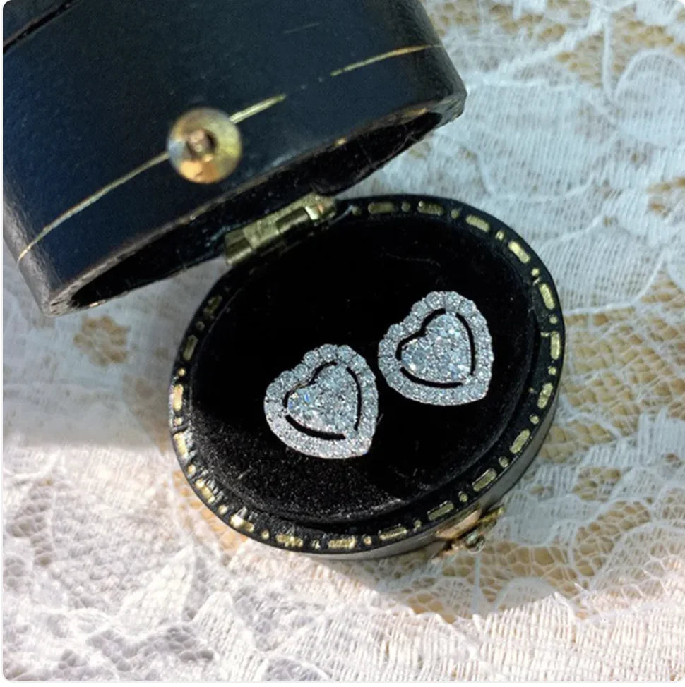 "Heart-Shaped Love" Earrings